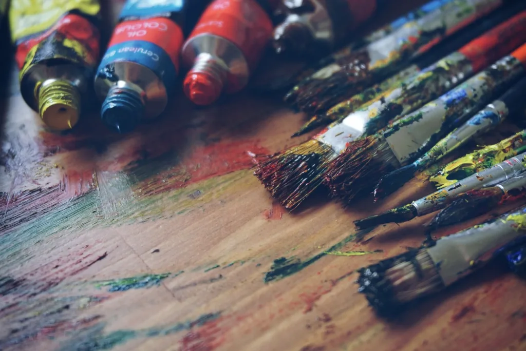 materiais para pintura.