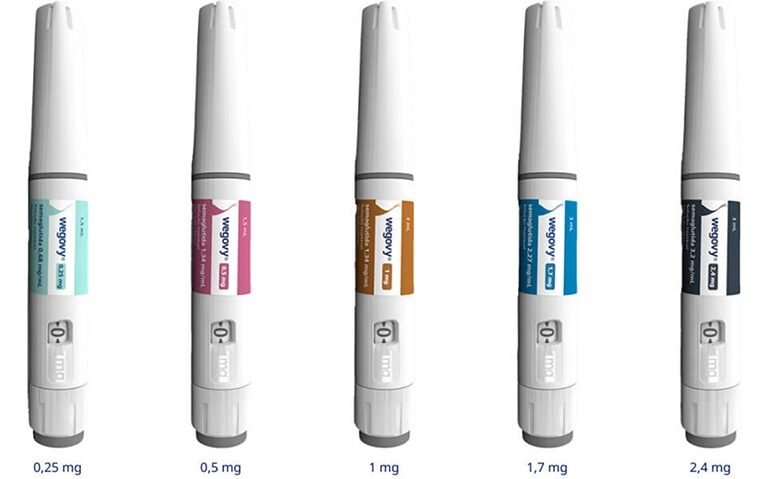 imagem de varias canetas de aplicação.