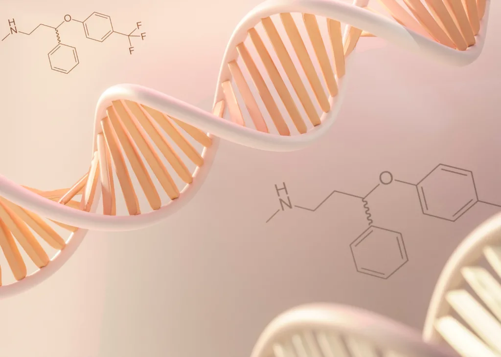 ilustração de uma cadeia de DNA