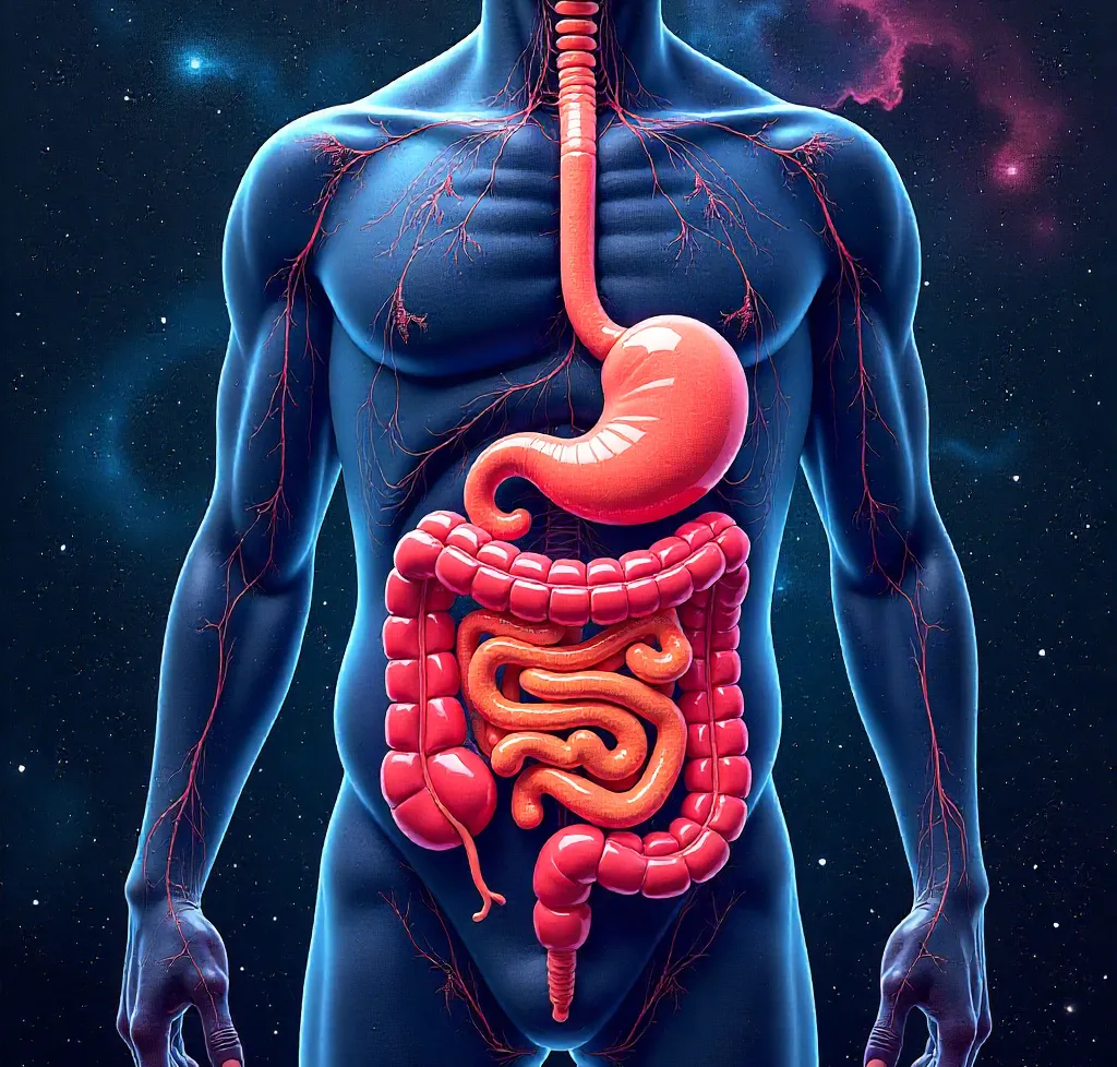 imagem didatica do sistema digestivo.