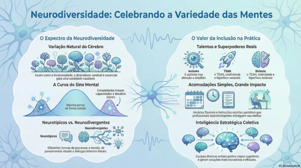 infográfico sobre neurodiversidade.