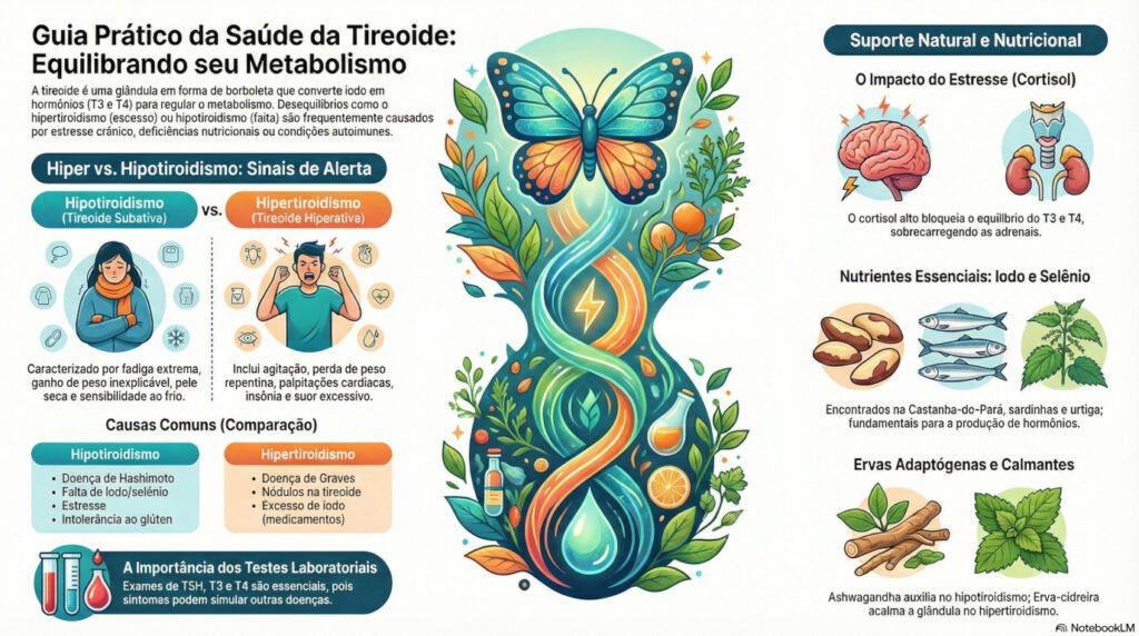 infográfico da tireoide.