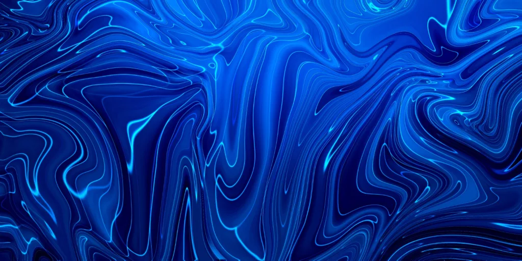 imagem de um liquido azul.