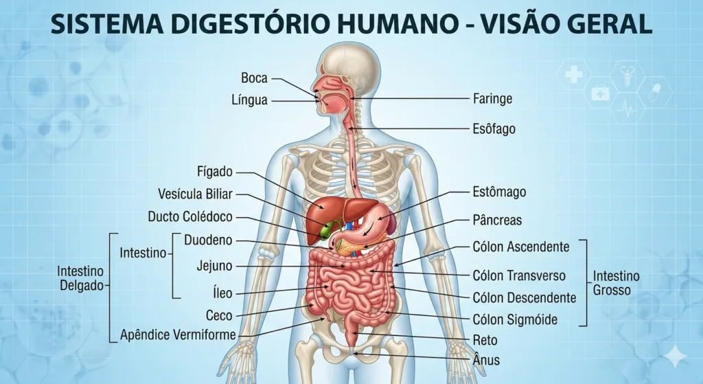 imagem do sistema digestivo.