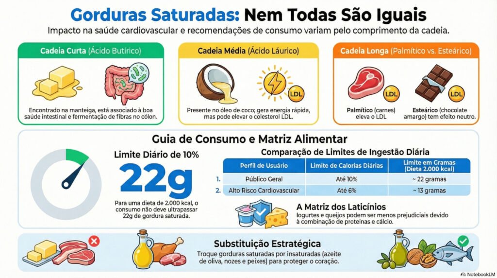 Infográfico gorduras saturadas.