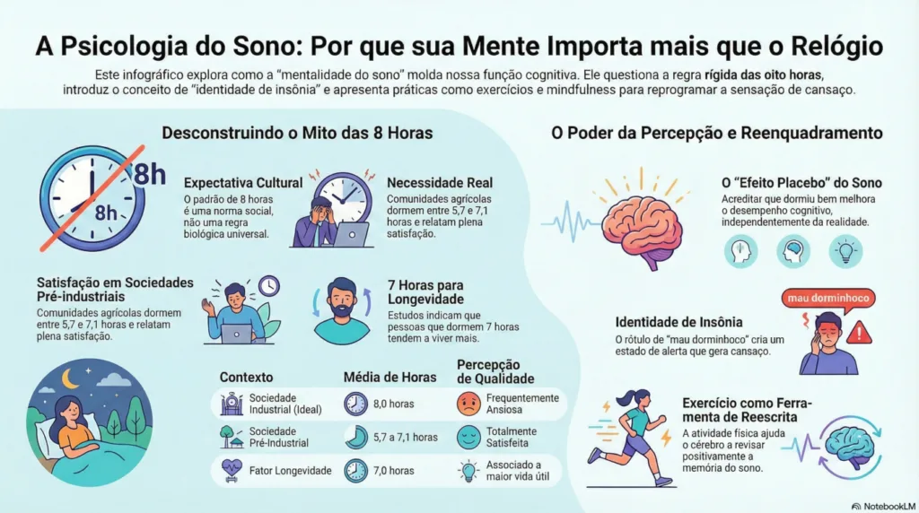 infográfico da psicologia do sono.